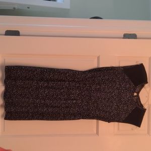 Banana Republic Semi-Sheer Black and White Dress